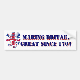 Patriotic Scottish Great Britain design Bumper Sticker
