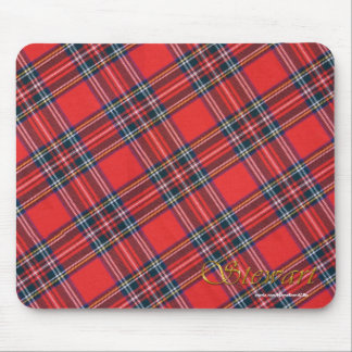 Patriotic Scottish Royal Clan Stewart Plaid Tartan Mouse Mat