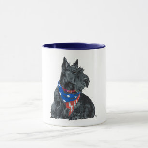 Patriotic Scottish Terrier Mug