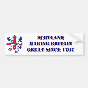 Patriotic Scottish union Jack design Bumper Sticker