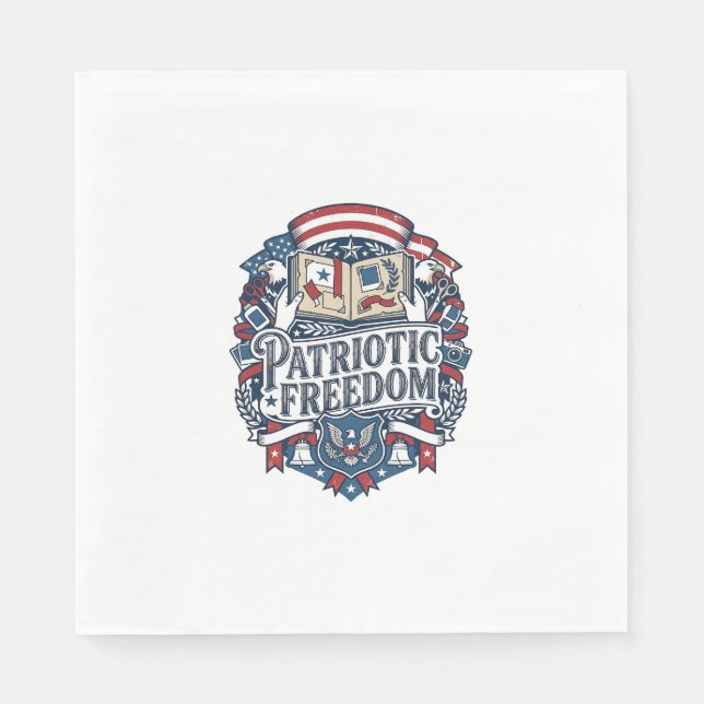 Patriotic Scrapbooker Vector Graphic Tee_1 Napkin (Front)