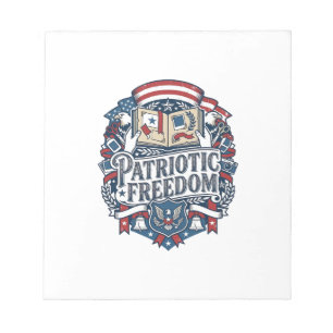 Patriotic Scrapbooker Vector Graphic Tee_1 Notepad
