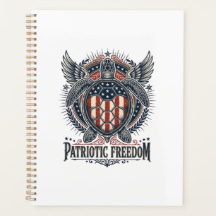 Patriotic Sea Turtle Planner