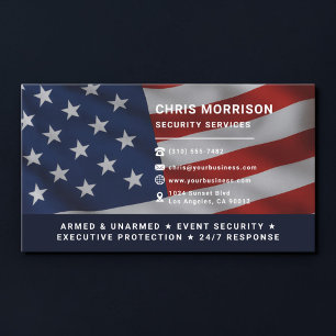 Patriotic Security Services Professional Business Card
