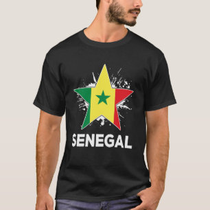 Patriotic Senegal Pride Senegalese Flag T-Shirt