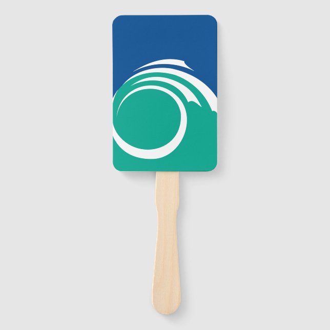 Patriotic set of hand fans with flag of Ottawa (Front)