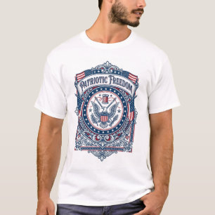 Patriotic Sewing Circle Vector Graphic Tee