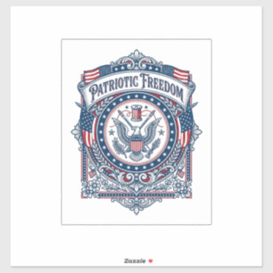 Patriotic Sewing Circle Vector Graphic Tee