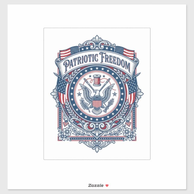 Patriotic Sewing Circle Vector Graphic Tee (Sheet)