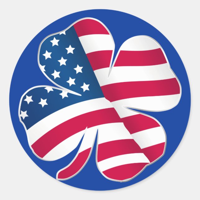Patriotic Shamrock III Sticker (Front)