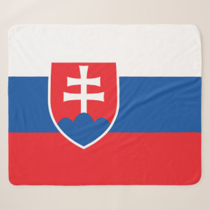 Patriotic Sherpa Blanket with Slovakia flag