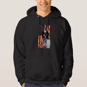 Patriotic Shih Tzu American Flag July 4th Dog Hoodie