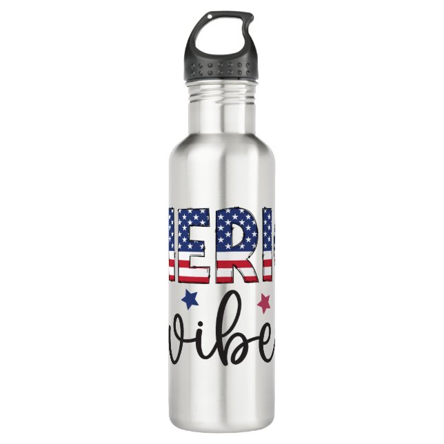 patriotic shirt america shirt 4th of july  710 ml water bottle (Front)