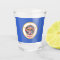 Patriotic shot glass with flag of Minnesota