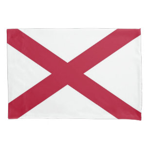 Patriotic Single Pillowcase flag of Alabama, USA