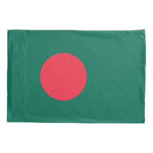 Patriotic Single Pillowcase flag of Bangladesh