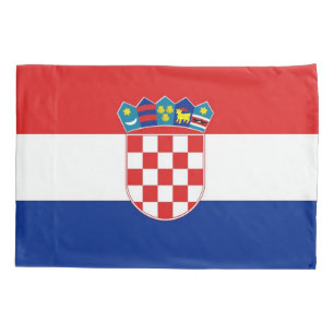 Patriotic Single Pillowcase flag of Croatia