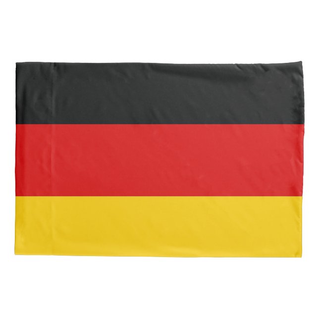Patriotic Single Pillowcase flag of Germany (Back)