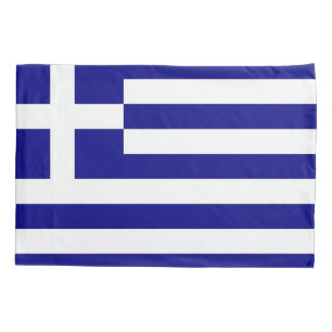 Patriotic Single Pillowcase flag of Greece
