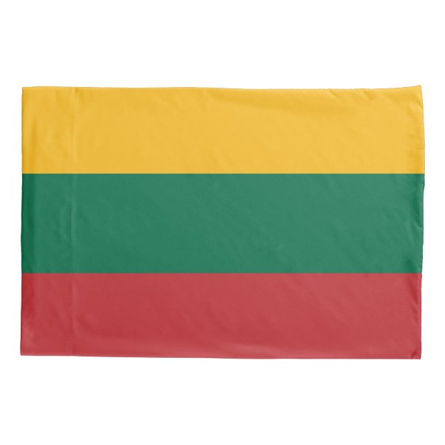 Patriotic Single Pillowcase flag of Lithuania (Back)