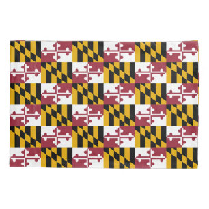 Patriotic Single Pillowcase flag of Maryland, USA