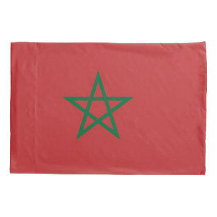 Patriotic Single Pillowcase flag of Morocco