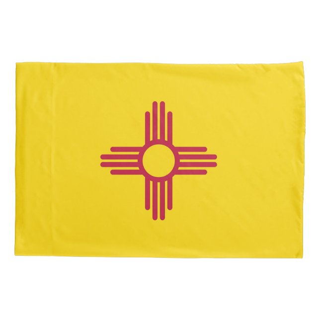 Patriotic Single Pillowcase flag of New Mexico (Back)