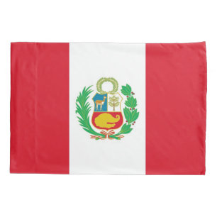 Patriotic Single Pillowcase flag of Peru