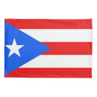 Patriotic Single Pillowcase flag of Puerto Rico