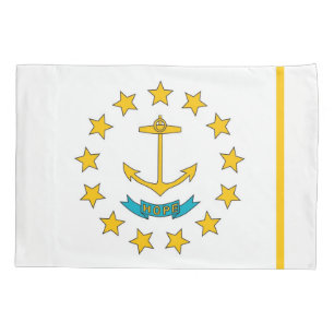 Patriotic Single Pillowcase flag of Rhode Island