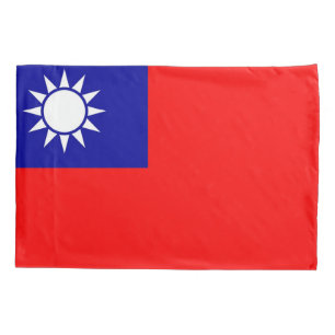Patriotic Single Pillowcase flag of Taiwan