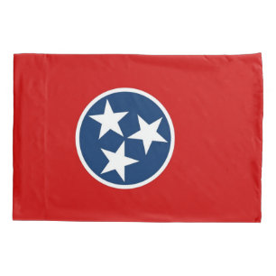 Patriotic Single Pillowcase flag of Tennessee
