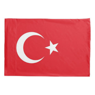 Patriotic Single Pillowcase flag of Turkey