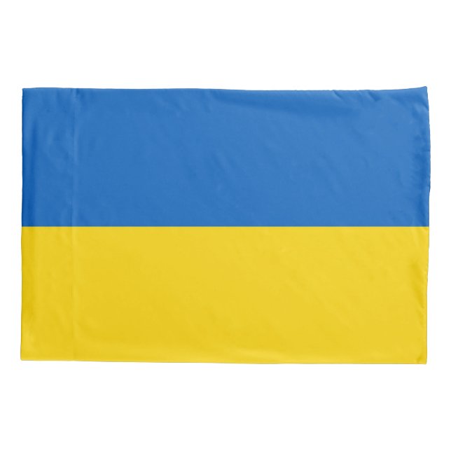 Patriotic Single Pillowcase flag of Ukraine (Back)