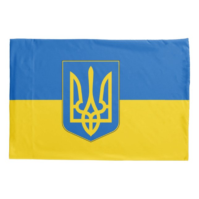 Patriotic Single Pillowcase flag of Ukraine (Back)