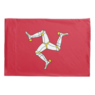 Patriotic Single Pillowcase Isle of Man flag, UK