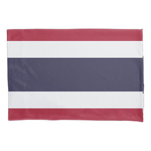 Patriotic Single Pillowcase with flag of Thailand