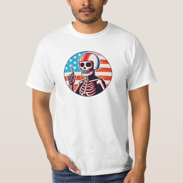 Patriotic Skeleton T-Shirt (Front)