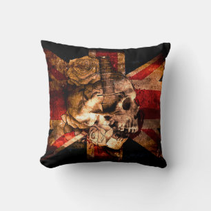 Patriotic Skull Cushion