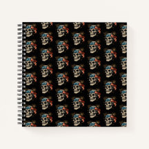 Patriotic Skull & Fireworks