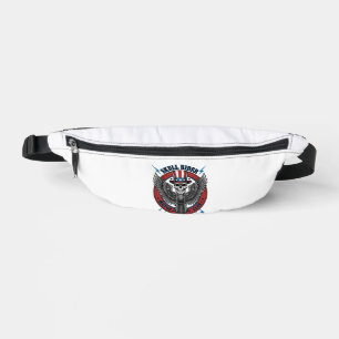 Patriotic Skull Motorcycle Eagle Vintage Bum Bags