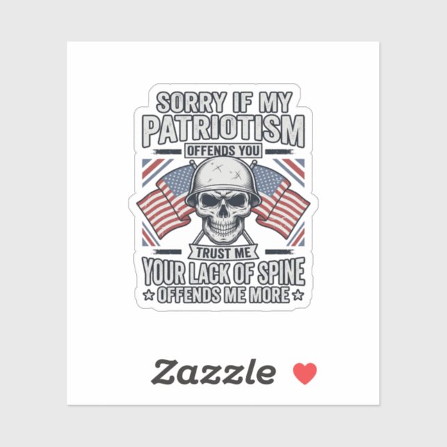 Patriotic Skull Vintage Engraving Quote Vector Des (Sheet)
