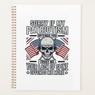Patriotic Skull Vintage Engraving Quote Vector Des Planner