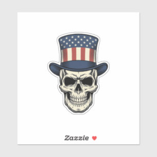 Patriotic Skull Vintage Engraving Shirt Design_1