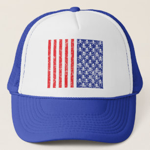 Patriotic Skulls Trucker Hat