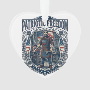 Patriotic Small Business Owner Ornament
