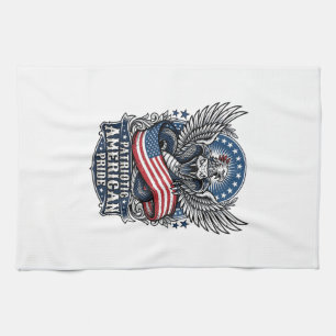 Patriotic Snake Skull Liberty Beast Animal Hybrid Tea Towel