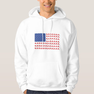 Patriotic Snowboarder Hoodie
