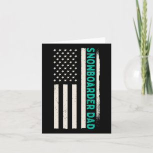 Patriotic Snowboarding Winter Snowboard Snowboarde Card