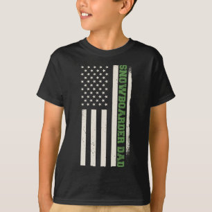 Patriotic Snowboarding Winter Snowboard Snowboarde T-Shirt